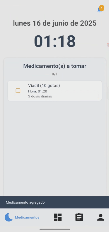 miMedicina - Pantalla principal
